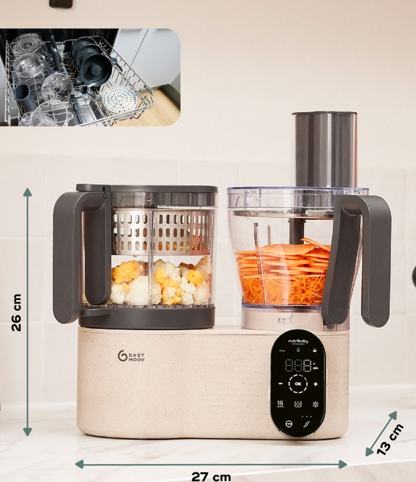 Robot cuiseur Nutribaby Evolution - 5 en 1 avec découpe intégrée