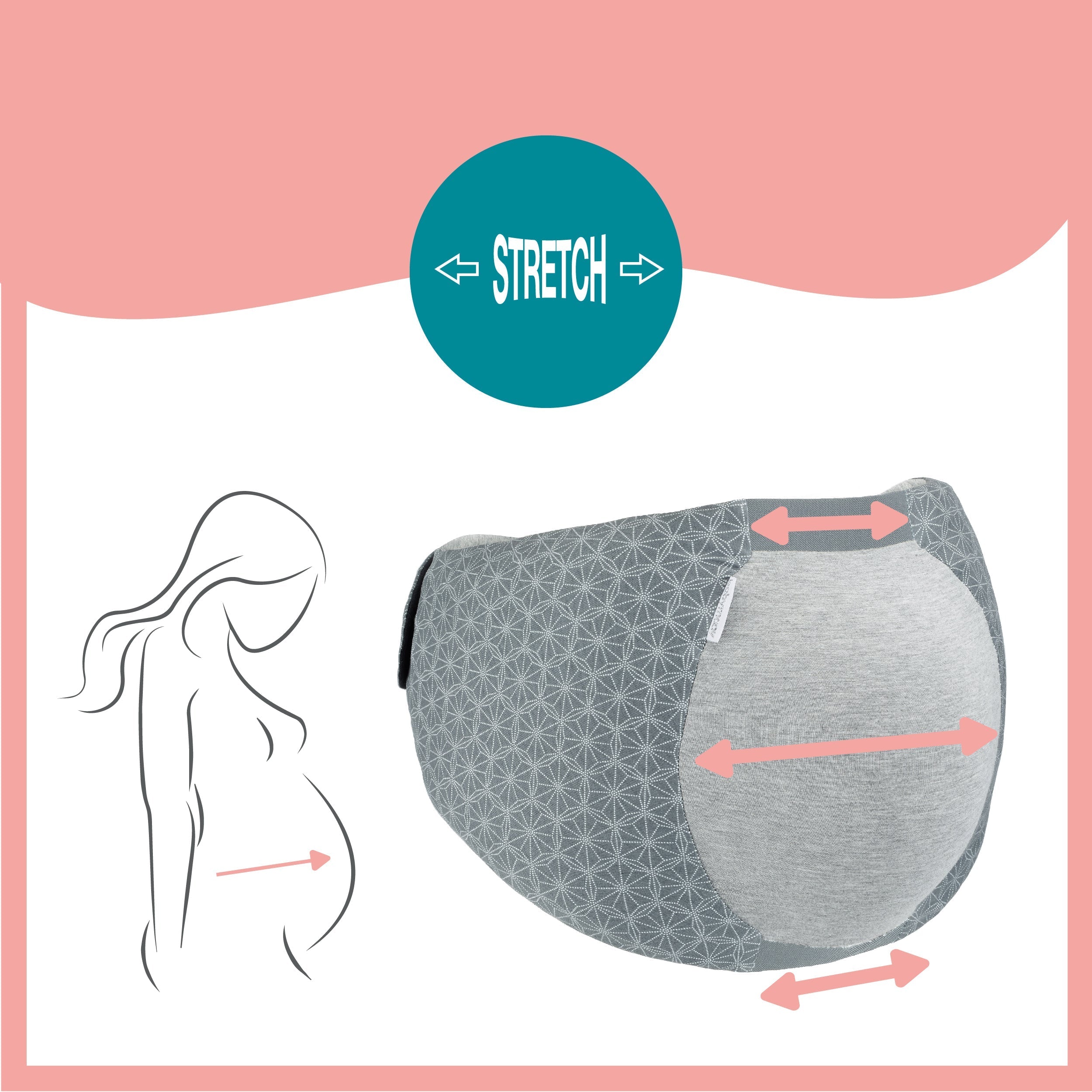 Pack Dream Belt Smokey + coussin d'allaitement Mum & b