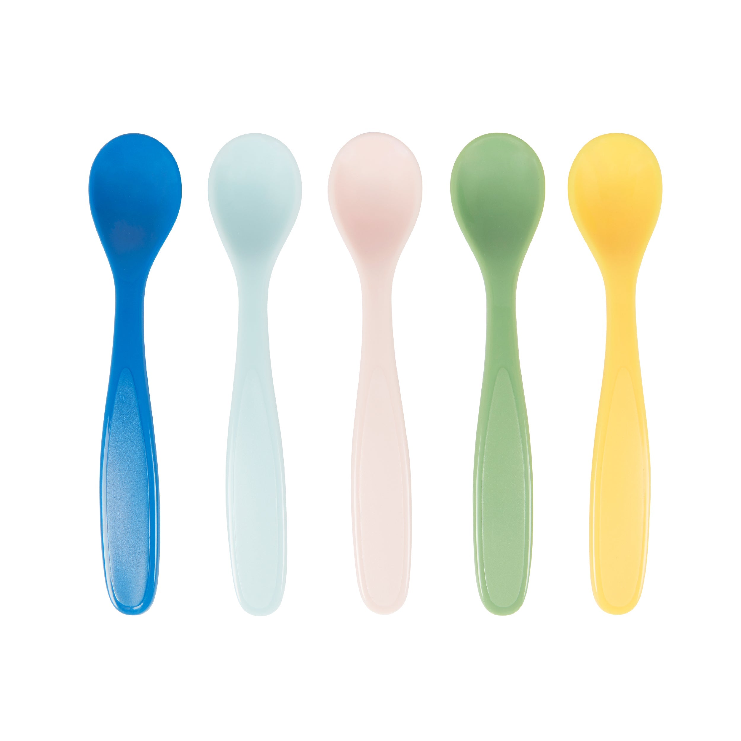 Lot de 5 cuillères souples bébé - dès 6 mois