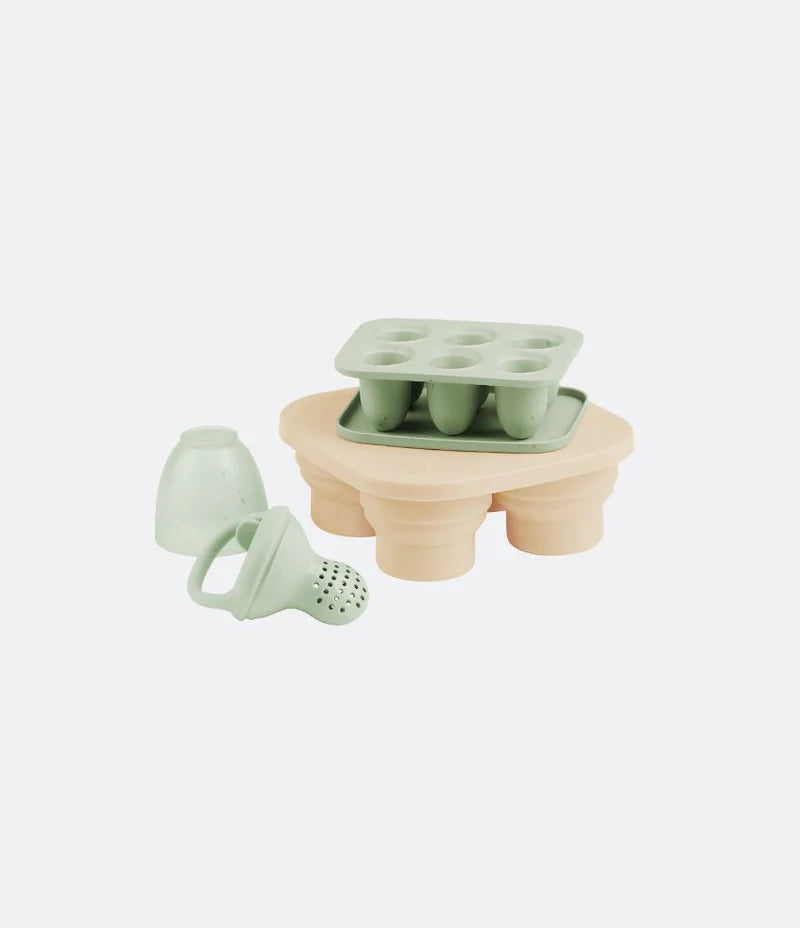 Set de contenants en silicone et grignoteuse